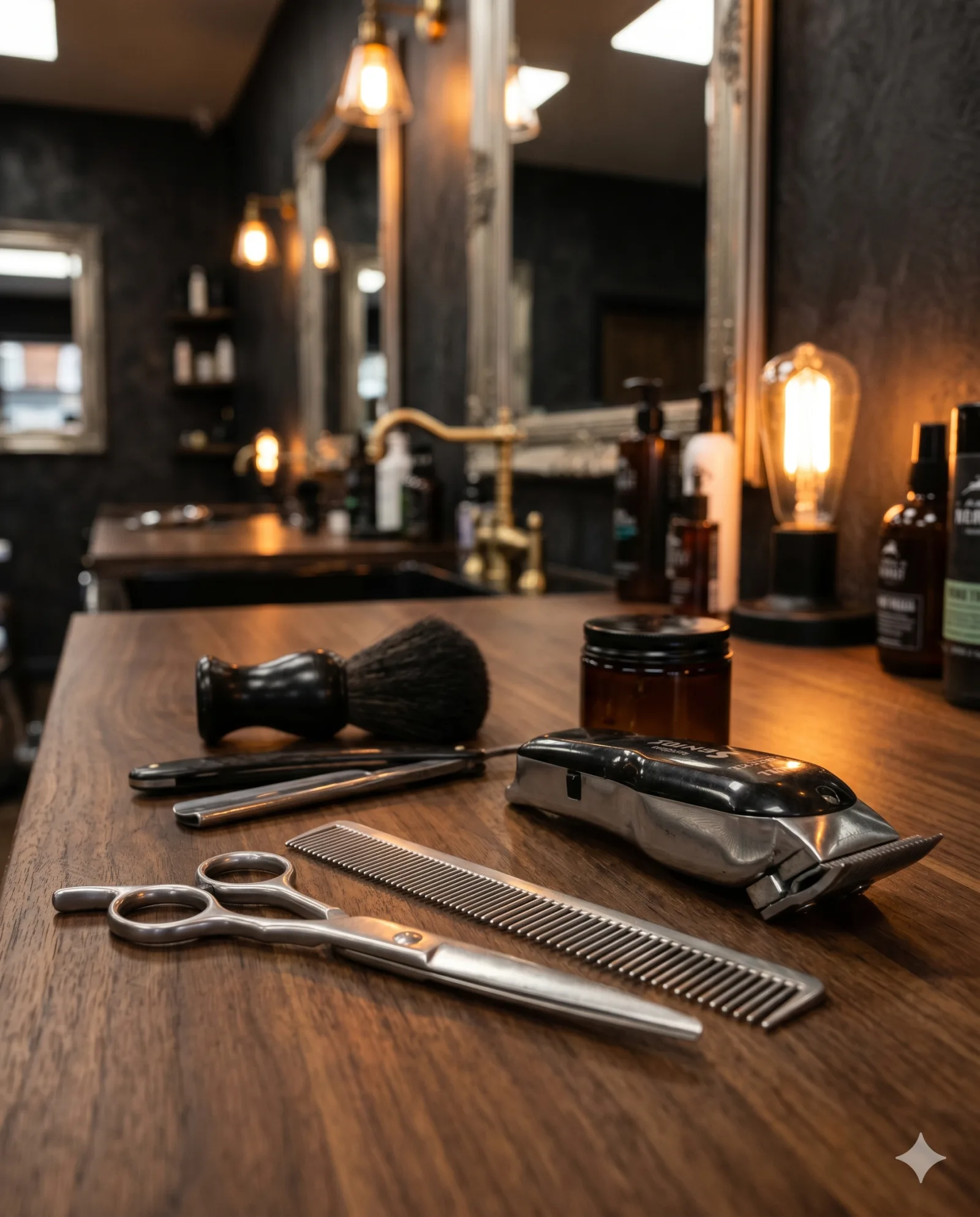 Interiér barbershopu