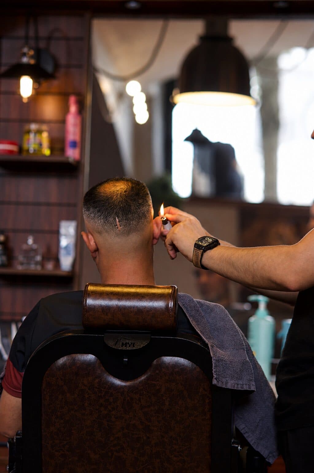 Opalování chloupků — JZP Barbershop Praha