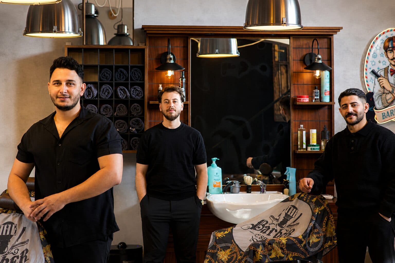 Interiér JZP Barbershop Praha
