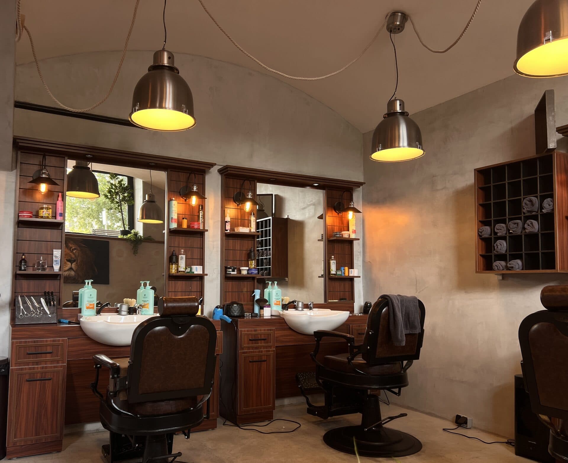 Interiér JZP Barbershop Praha