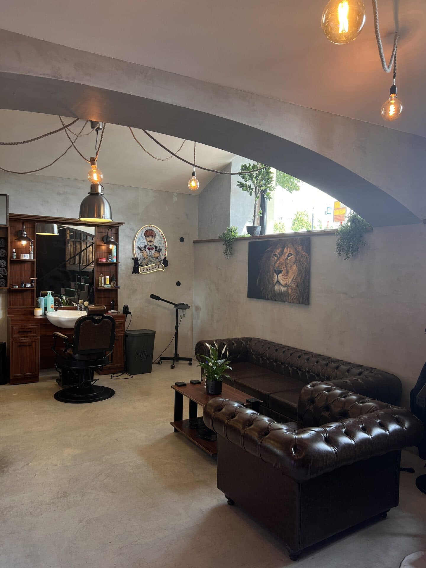 Interiér JZP Barbershop Praha